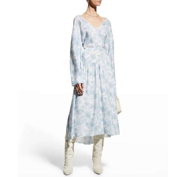 Vince Dresses & Skirts - New Vince maxi dress with a dahlia floral motif and a back cutout Size Large